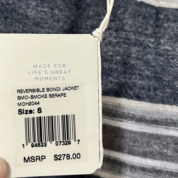 Faherty Reversible Quilted Bondi Jacket Size S Navy Aztec Southwestern Men's NEW - Picture 13 of 13